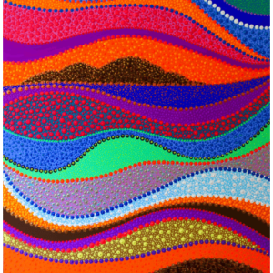 Mykonos, acrylic on canvas, 150 x120 cm by Milly Martionou