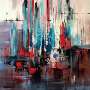 60 x 80 cm acrlyic abstract on canvas by Mo Tuncay