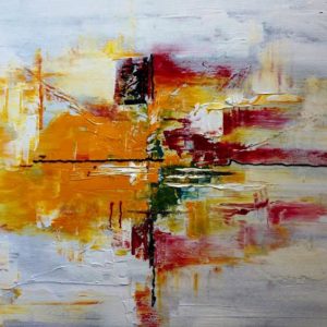 80 x 60 cm acrlyic abstract on canvas by Mo Tuncay