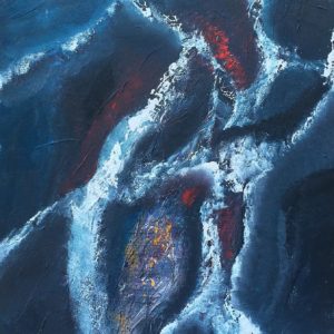 Aura, 60 x 90 cm acrylic by Mo Tuncay