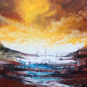 I Will Meet You There, 60 x 80 cm acrylic by Mo Tuncay