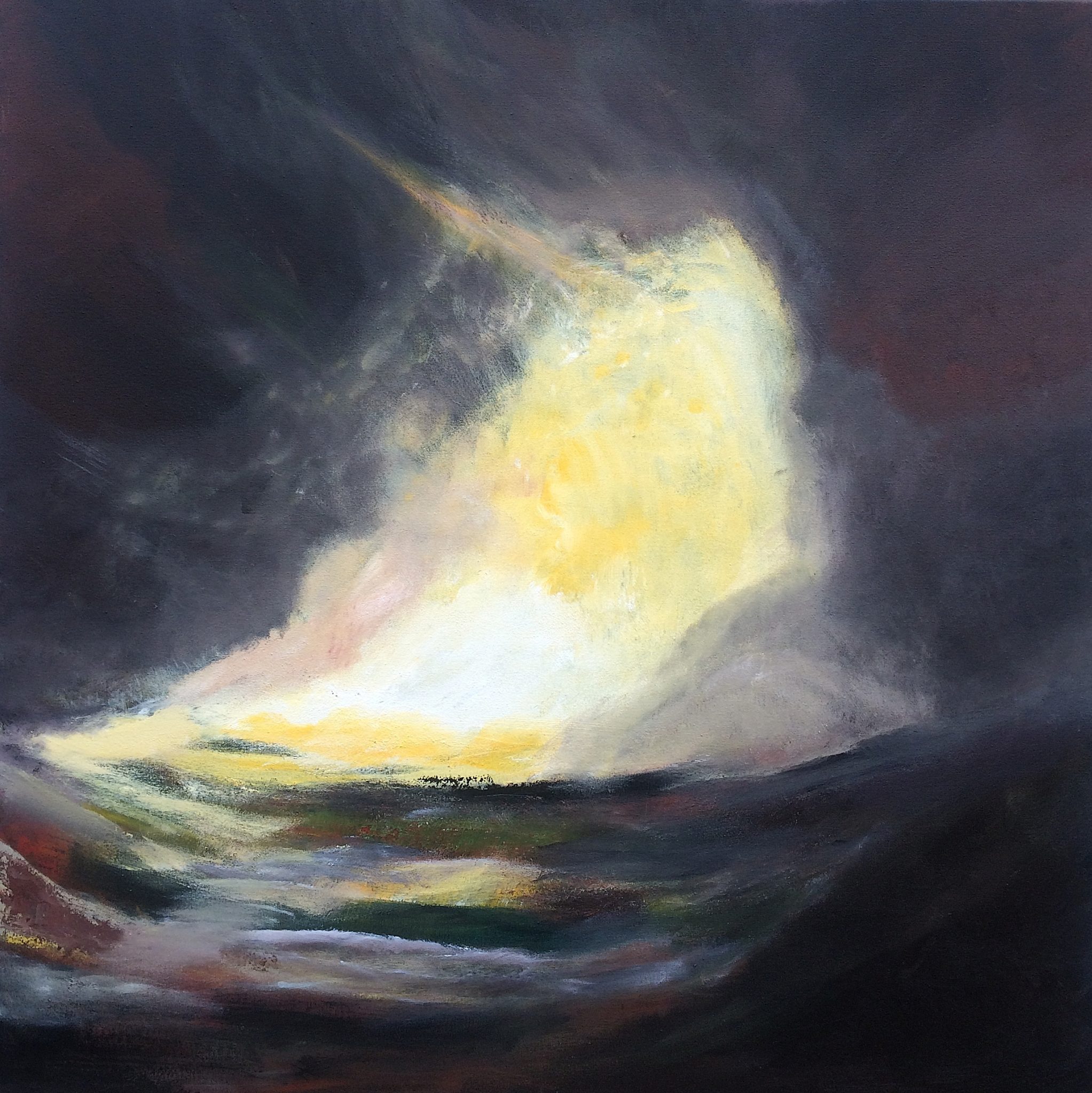 Magical Sunset, abstract painting by Mo Tuncay