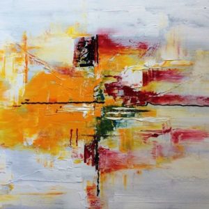 Silence in My Mind, 60 x 80 cm acrylic by Mo Tuncay